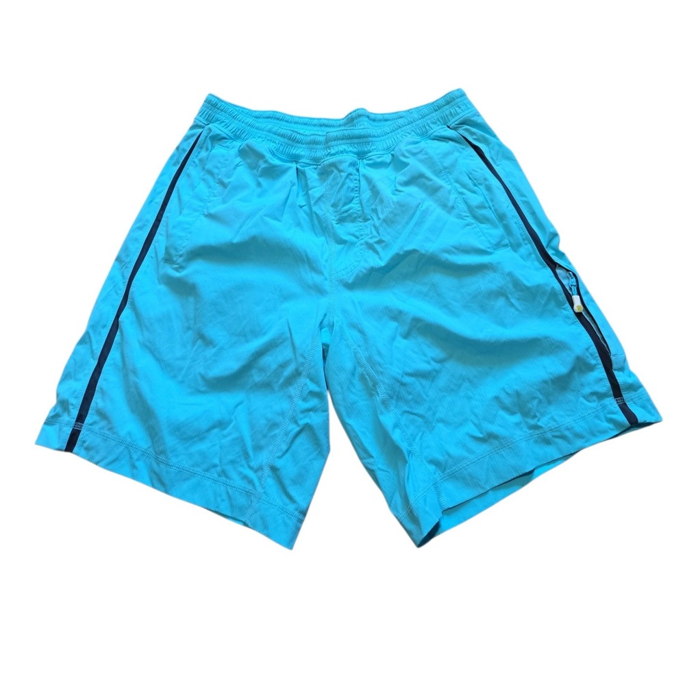 Lululemon Mens Pace Breaker Athletic‎ Shorts Teal Gym Training Size Large